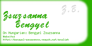 zsuzsanna bengyel business card